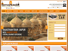 Tablet Screenshot of namasteinde.com